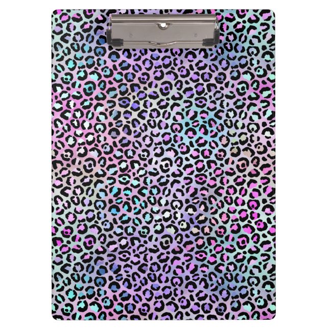 The Iridescent Leopard Series Design 12 Clipboard (Front)