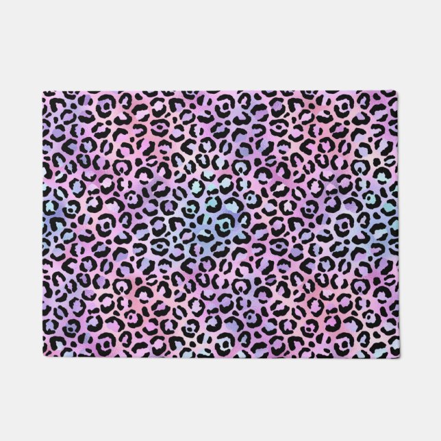 The Iridescent Leopard Series Design 4 Doormat (Front)