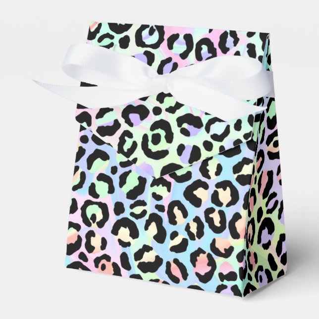 The Iridescent Leopard Series Design 5 Favor Box (Front Side)