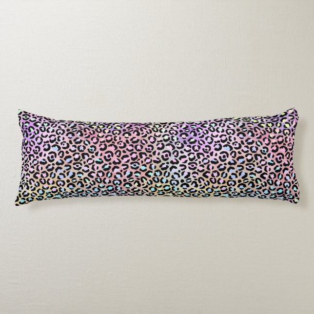 The Iridescent Leopard Series Design 6 Body Pillow (Front)