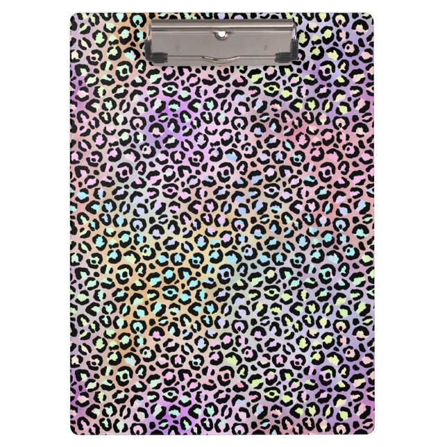 The Iridescent Leopard Series Design 6 Clipboard (Front)