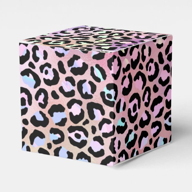 The Iridescent Leopard Series Design 6 Favor Box (Front Side)