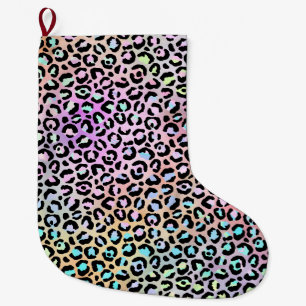 The Iridescent Leopard Series Design 6 Large Christmas Stocking