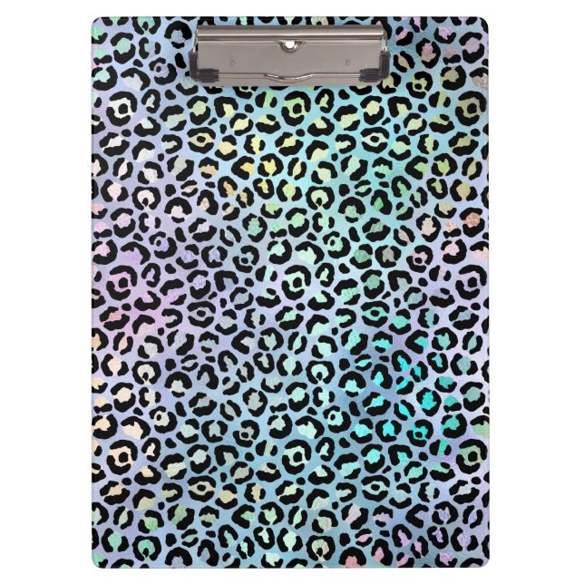 The Iridescent Leopard Series Design 8 Clipboard (Front)