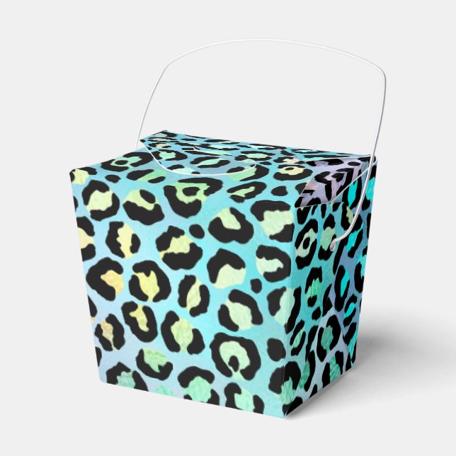 The Iridescent Leopard Series Design 8 Favor Box (Front Side)