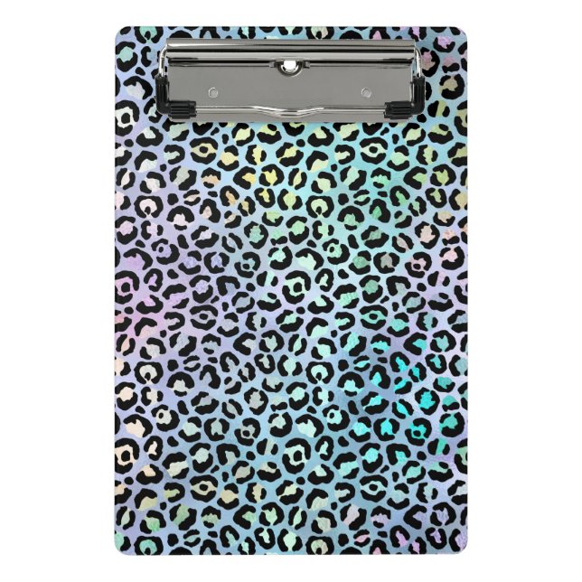 The Iridescent Leopard Series Design 8 Mini Clipboard (Front)