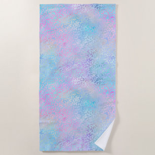 The Iridescent Leopard Series Design 9 Beach Towel