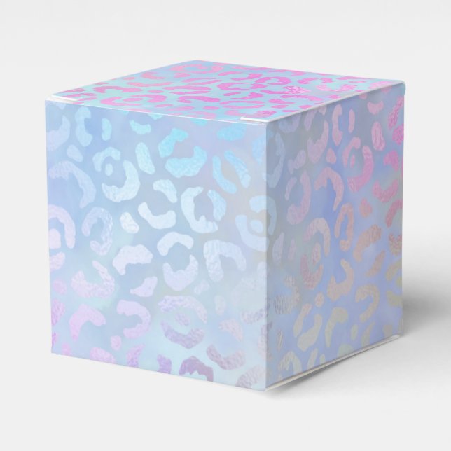The Iridescent Leopard Series Design 9 Favor Box (Front Side)