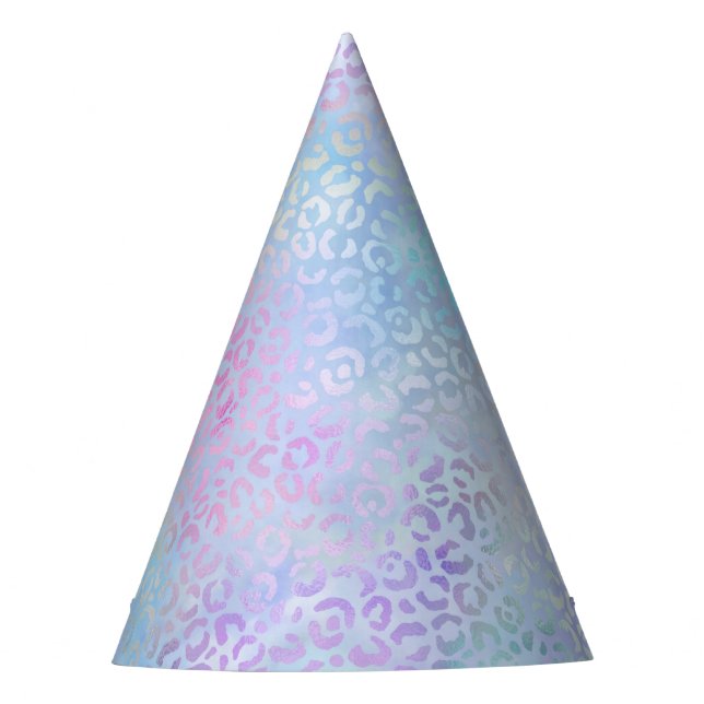 The Iridescent Leopard Series Design 9 Party Hat (Front)