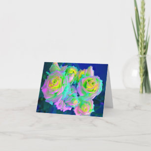 The Iridescent Pearly Roses Card