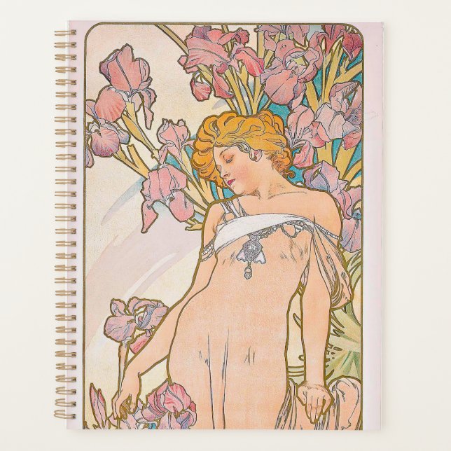 The Iris (1897) by Alphonse Mucha  Planner (Front)