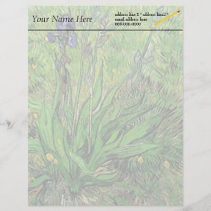 The Iris by Van Gogh Letterhead