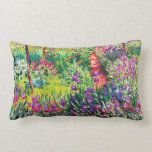 The Iris Garden at Giverny by Claude Monet Lumbar Pillow<br><div class="desc">The Iris Garden at Giverny by Claude Monet. 
Please visit my store for more interesting design and more colour choice =>  zazzle.com/iwheels*</div>