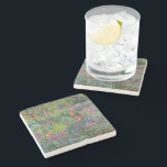 The Iris Garden At Giverny By Claude Monet  Stone Coaster<br><div class="desc">The Iris Garden at Giverny painted by Claude Monet. Circa 1900.

This image is in the public domain.</div>