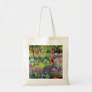 The Iris Garden at Giverny by Claude Monet Tote Ba