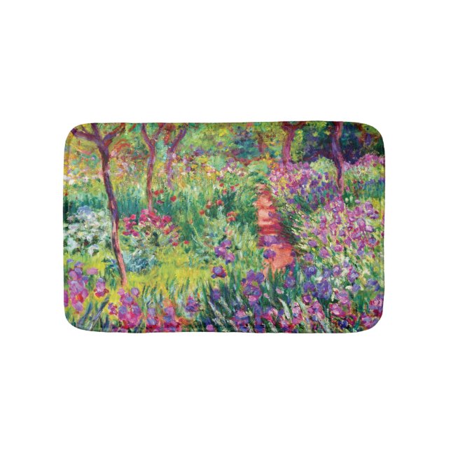 The Iris Garden by Claude Monet Bath Mat (Front)