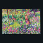 The Iris Garden by Claude Monet Laminated Placemat<br><div class="desc">The Iris Garden by Claude Monet.
Please visit my store for more interesting design and more colour choice => zazzle.com/colorfulworld*</div>