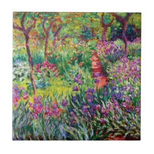 The Iris Garden by Claude Monet  Tile