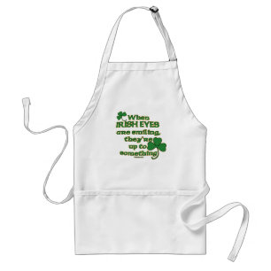 The Irish Eyes Joke on fun Irish Aprons