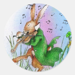 THE IRISH HARE CLASSIC ROUND STICKER