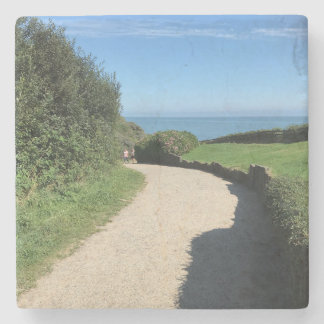 The Irish Sea from Gorey, Ireland Stone Coaster