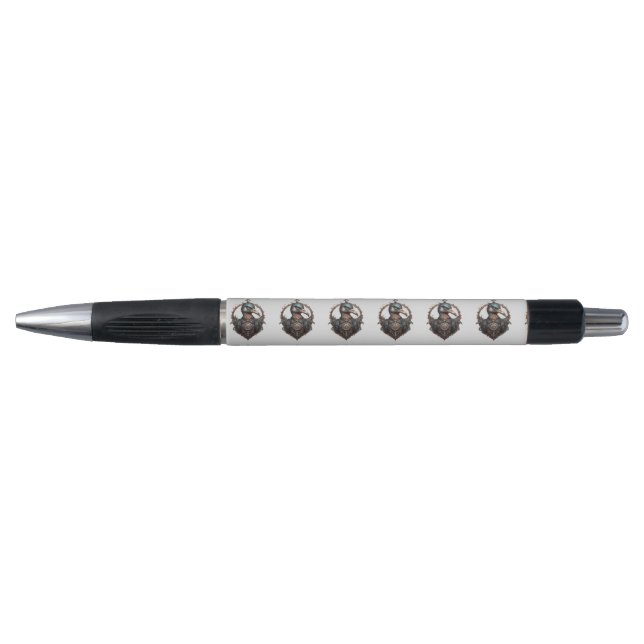 "The Iron Beak: A Steampunk Ibis" Pen (Front)
