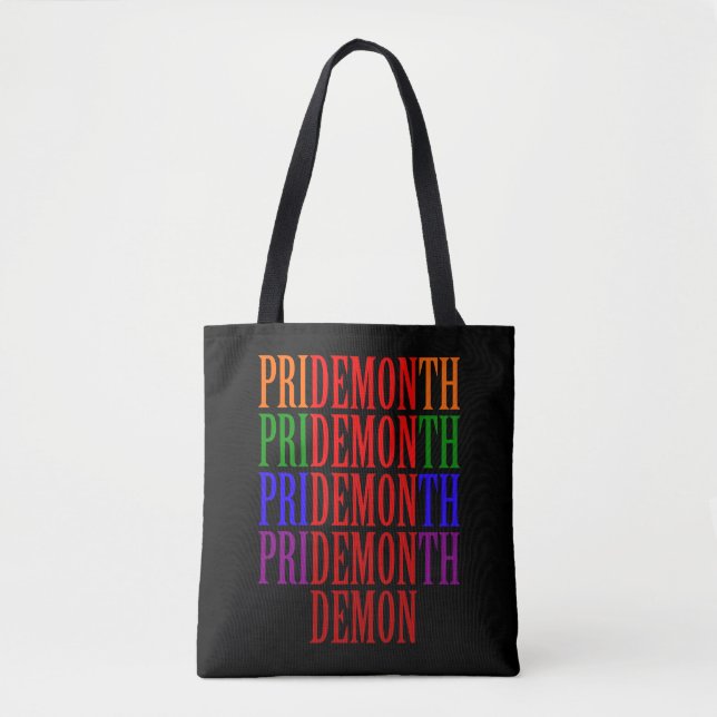 The Iron Demon Pride Month Tote Bag (Front)