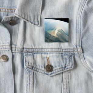 The Irrawaddy River Delta In Burma (Myanmar). 2 Inch Square Button