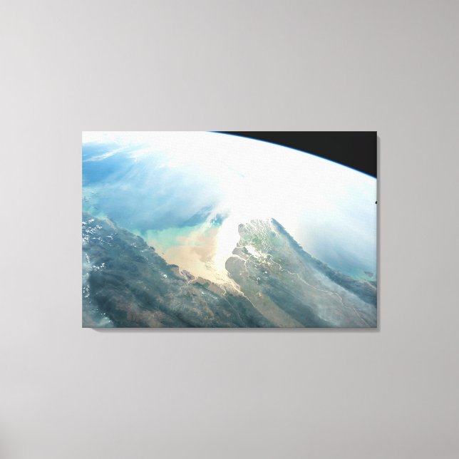 The Irrawaddy River Delta In Burma (Myanmar). Canvas Print (Front)