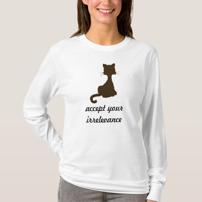 The Irrelevant Cat Shirt (Front)