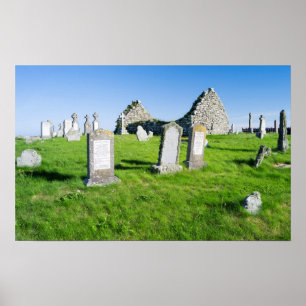 The island Benbecula (Beinn nam Fadhla) Poster