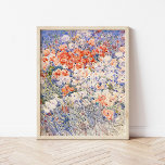 The Island Garden | Childe Hassam Poster<br><div class="desc">The Island Garden (1892) | Original artwork by American Impressionist painter Childe Hassam (1859-1935). The piece depicts an abstract field of flowers in red,  white and blue colours. 

Use the design tools to add custom text or personalize the image.</div>