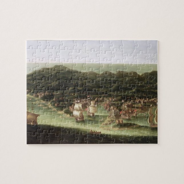 The Island of Barbados, c.1694 (oil on canvas) Jigsaw Puzzle (Horizontal)
