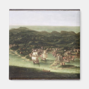 The Island of Barbados, c.1694 (oil on canvas) Magnet