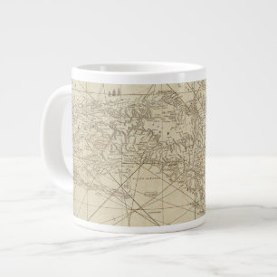 The Island of Cuba with part of the Bahama Banks Large Coffee Mug