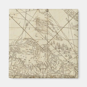 The Island of Cuba with part of the Bahama Banks Magnet