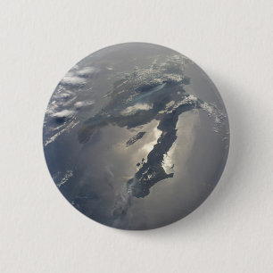 The Island Of Hispaniola With Sunglin 2 Inch Round Button