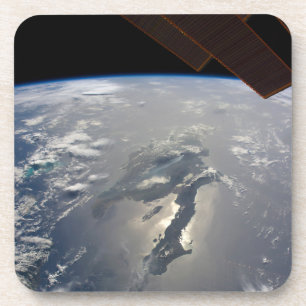 The Island Of Hispaniola With Sunglin Coaster