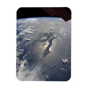 The Island Of Hispaniola With Sunglin Magnet