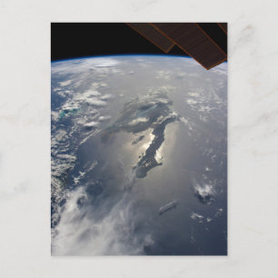 The Island Of Hispaniola With Sunglin Postcard