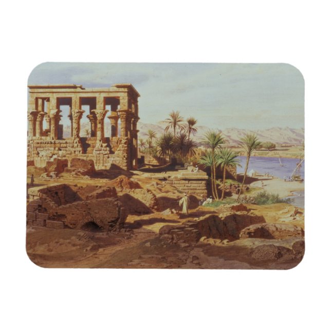 The Island of Philae, 1866 (w/c) Magnet (Horizontal)