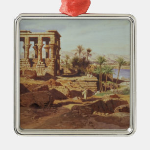 The Island of Philae, 1866 (w/c) Metal Ornament