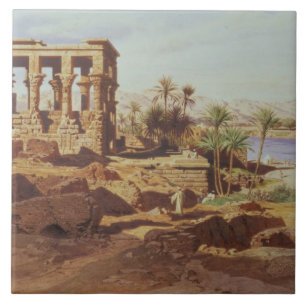 The Island of Philae, 1866 (w/c) Tile