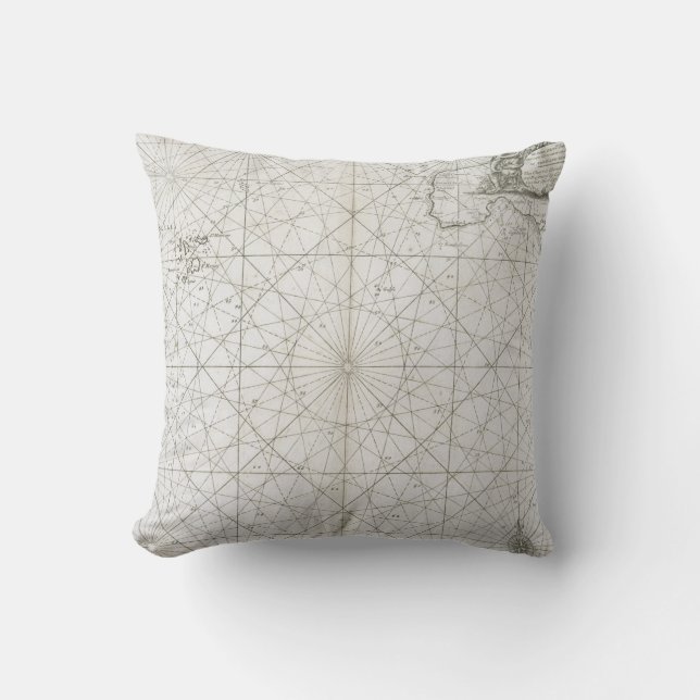 The Isles of Scilly & Cornwall Throw Pillow (Front)