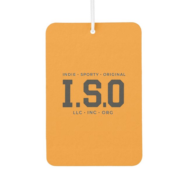 THE ISO Hat Air Freshener (Front)