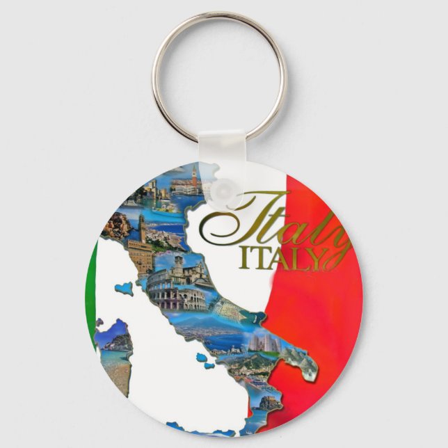 The Italian "Boot" Keychain (Front)