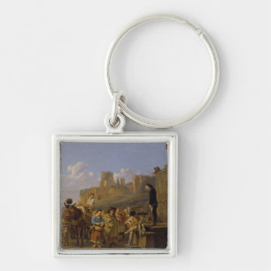 The Italian Charlatans, 1657 Keychain