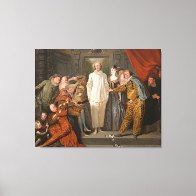 The Italian Comedians Canvas Print (Front)