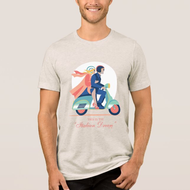 The Italian Dream - The White Lotus Tri-Blend Shirt (Front)