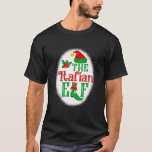 The Italian Elf Matching Family Christmas Elf Blea T-Shirt